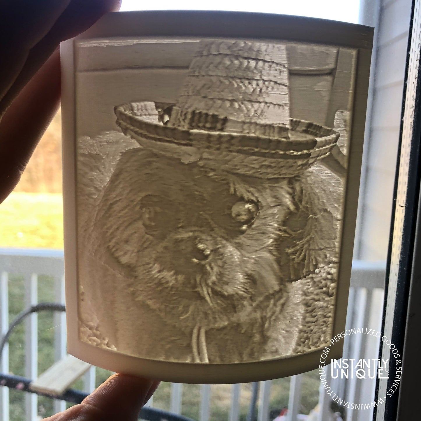 Personalized 3D Printed Photo Nightlight - Night Light Lithophane