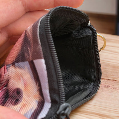 Personalized Dog Photo Coin Purse - Custom Pet Picture Zipper Pouch