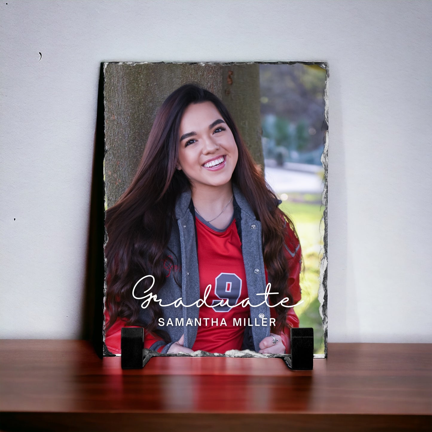 Graduate Custom Photo Slate with Stand