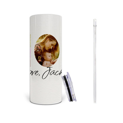 Personalized Mom Photo Tumbler with Custom Message - Custom Mother's Day Cup