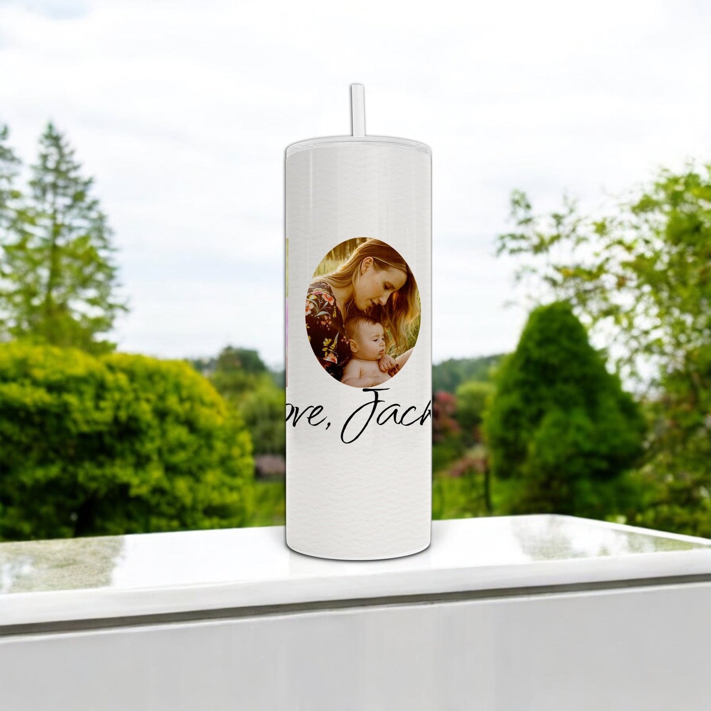 Personalized Mom Photo Tumbler with Custom Message - Custom Mother's Day Cup