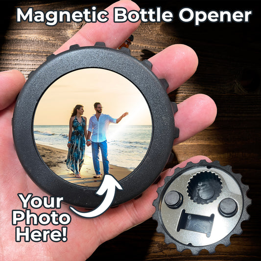 Personalized Photo Magnetic Bottle Opener - Custom with Your Photo