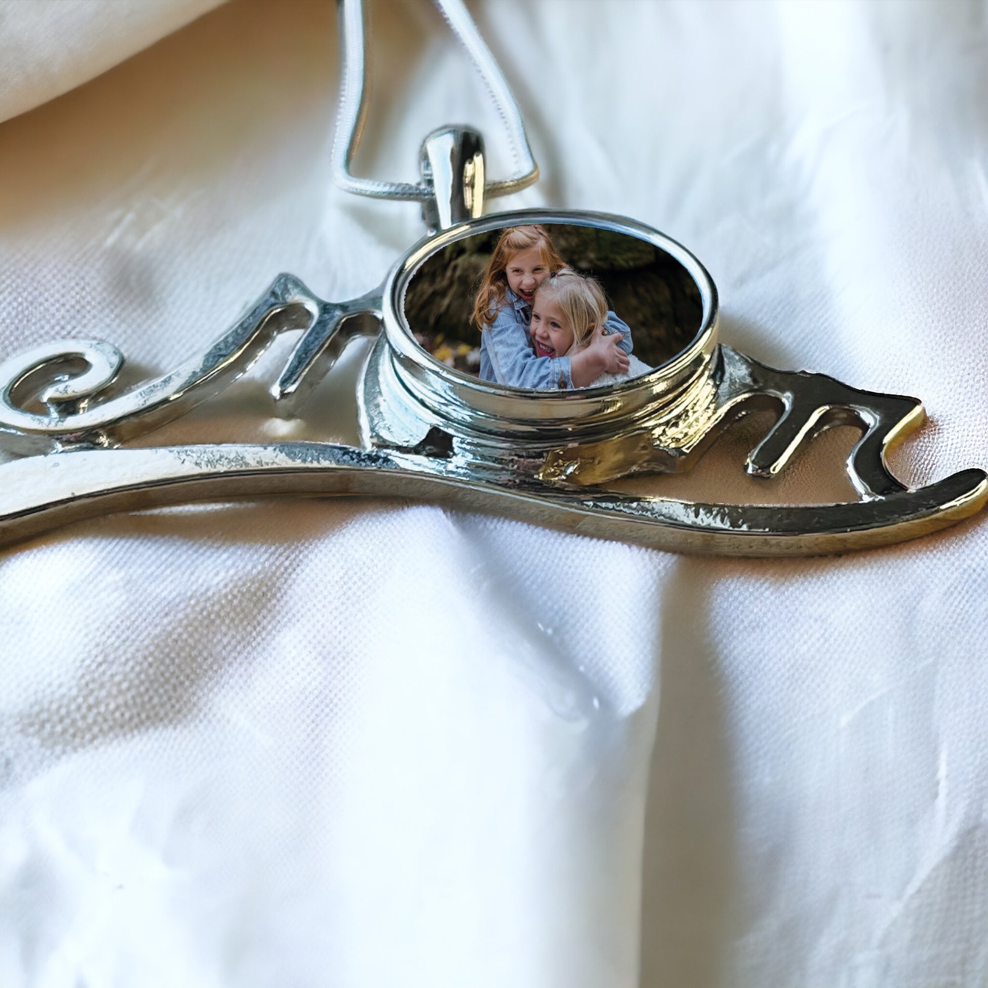 Personalized Photo Mom Snap Necklace Jewelry with Gift Box