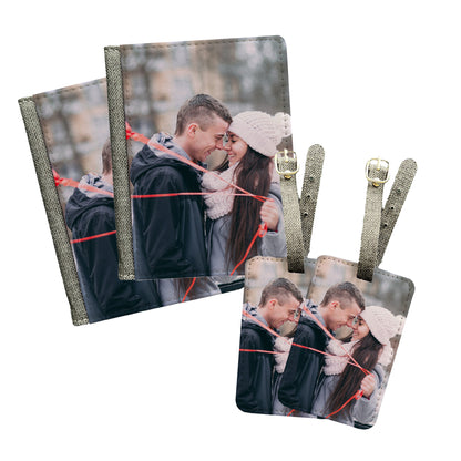 Personalized Photo Passport Holder and Luggage Tag Bundle - SPECIAL BUNDLE OFFER!