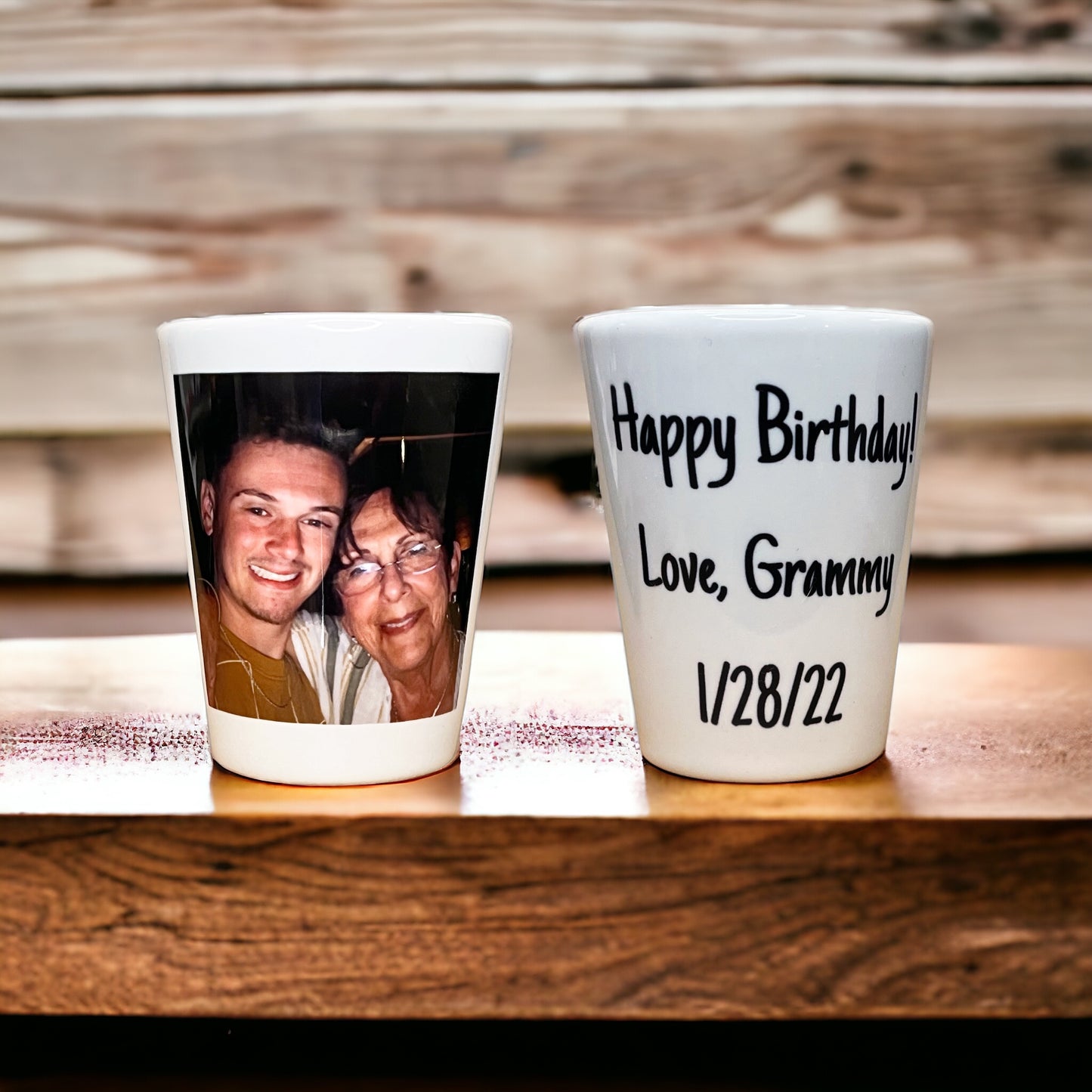 Personalized Shot Glass with Picture - Custom Add Your Photo Gift