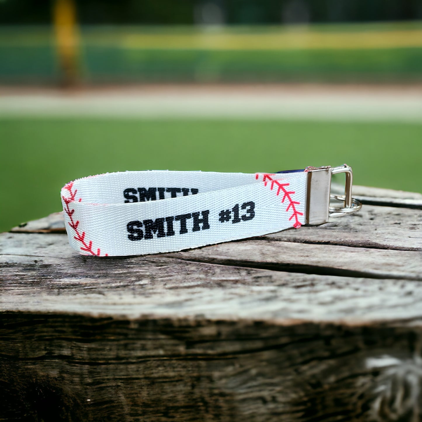 Personalized Sports Themed Name Nylon Key Fob – Choose Your Sport!