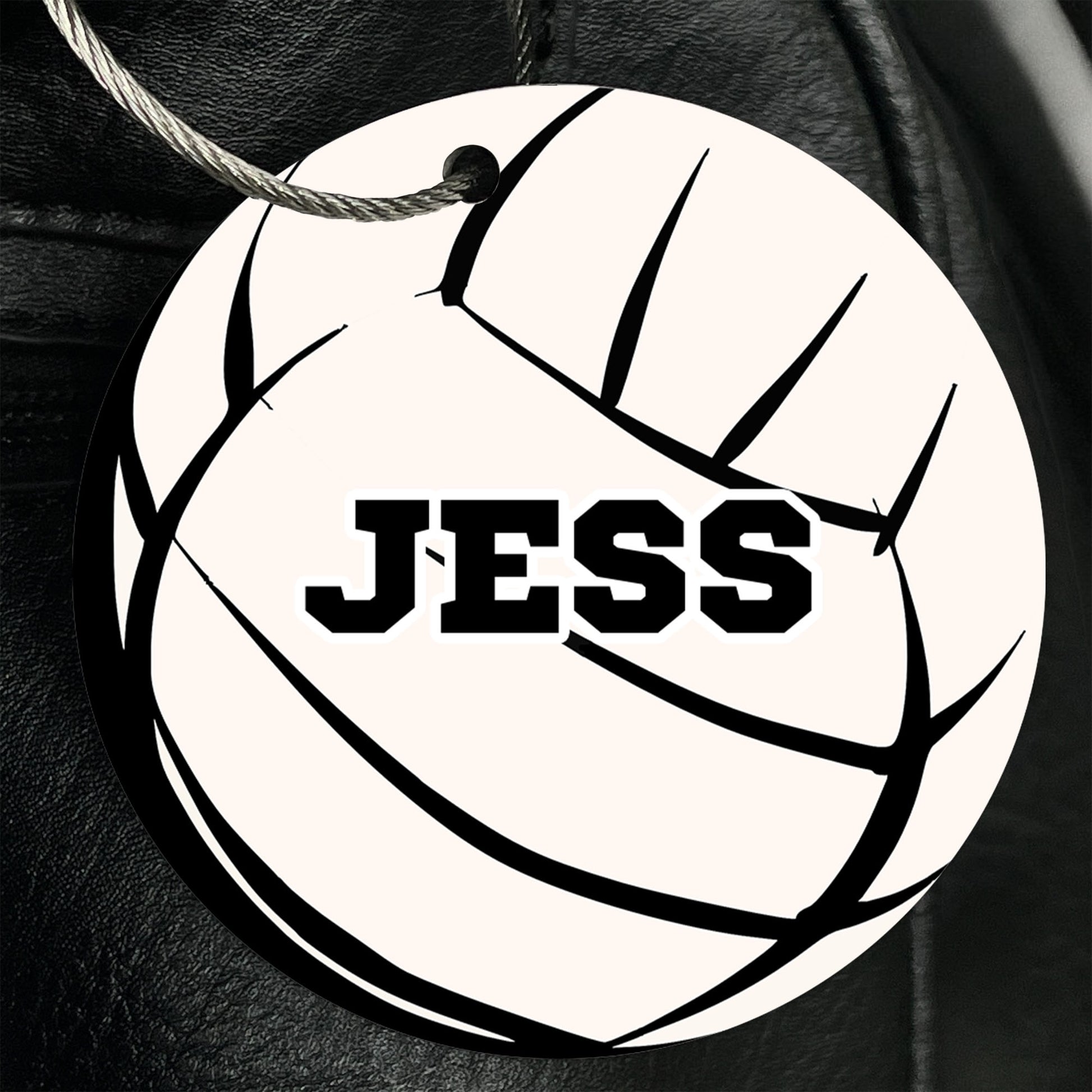 Personalized Volleyball Bag Tag - Custom Athletic Font with Player Name or Number