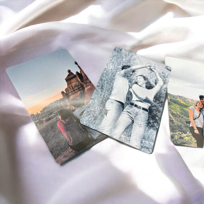 Personalized Wallet Size Photo Cards - Made of Aluminum