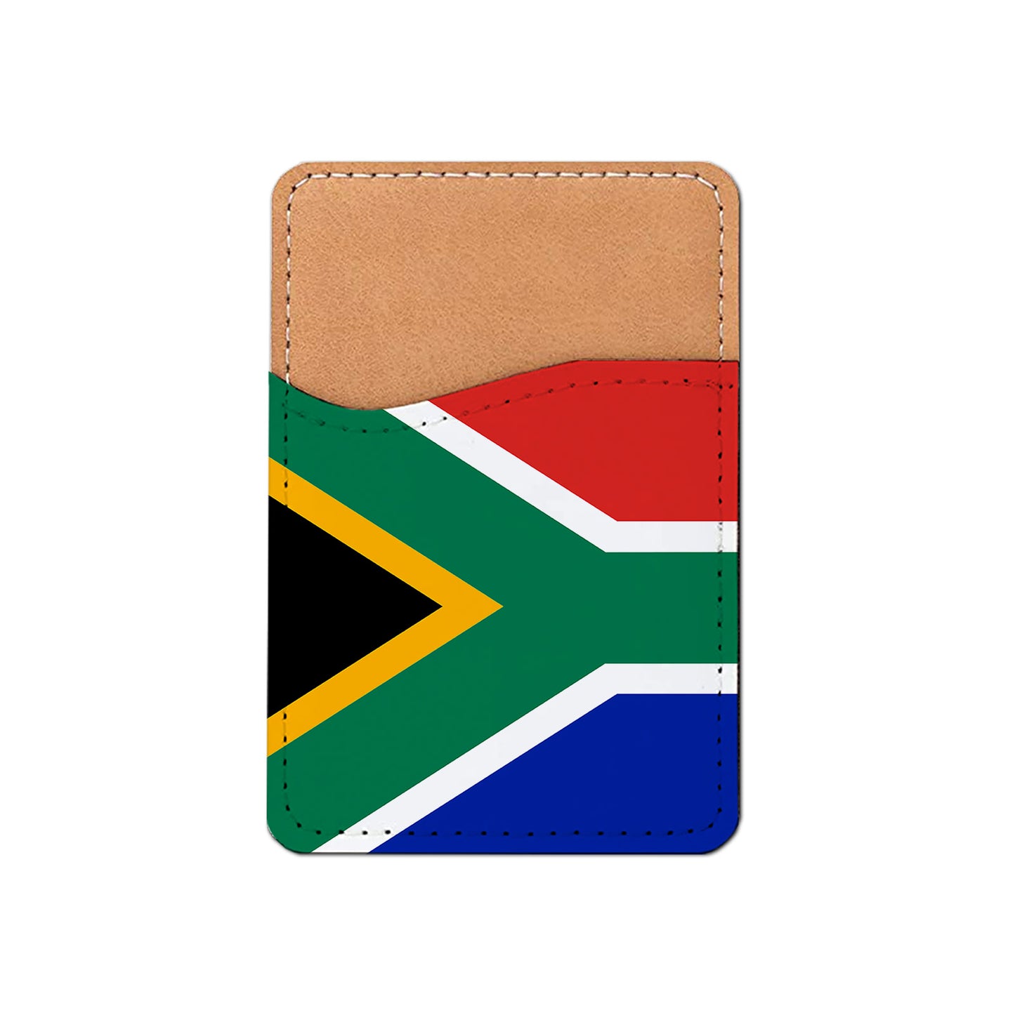 Pick Your World Flag - Stick On PU Leather Phone Wallet Card Holder for 1-2 cards