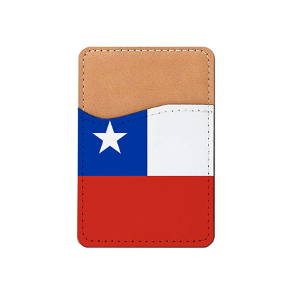 Pick Your World Flag - Stick On PU Leather Phone Wallet Card Holder for 1-2 cards