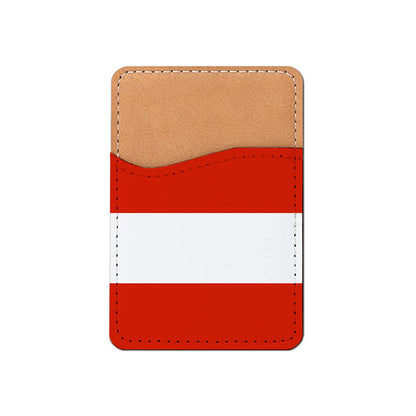 Pick Your World Flag - Stick On PU Leather Phone Wallet Card Holder for 1-2 cards