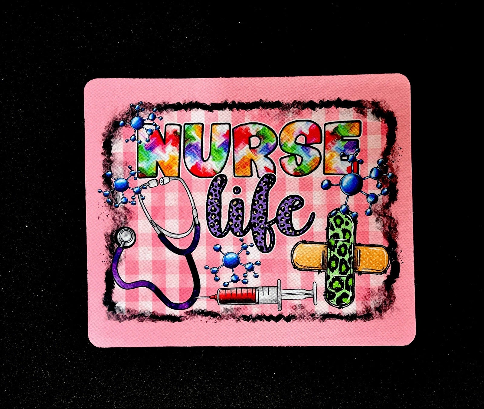 Pink Nurse Life Mouse Pad