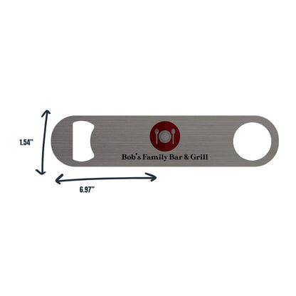 QR Code Bottle Opener Bar Key - Personalized with Your Business Logo