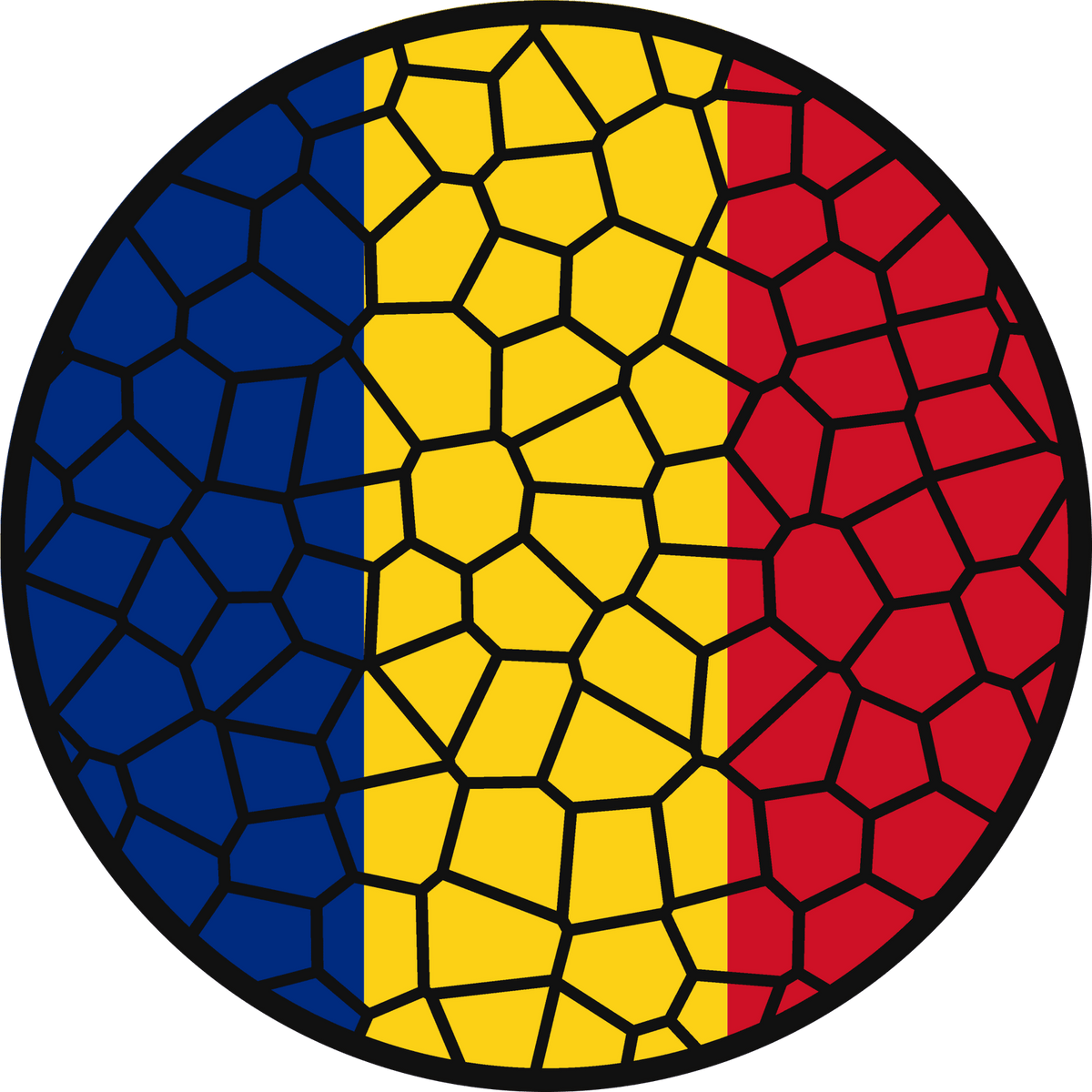Stained Glass Effect Flag Ornament – Real Glass World Flag Christmas Ornament