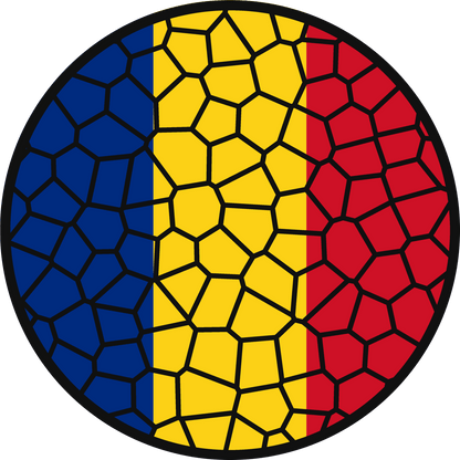 Stained Glass Effect Flag Ornament – Real Glass World Flag Christmas Ornament