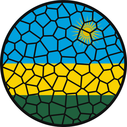 Stained Glass Effect Flag Ornament – Real Glass World Flag Christmas Ornament