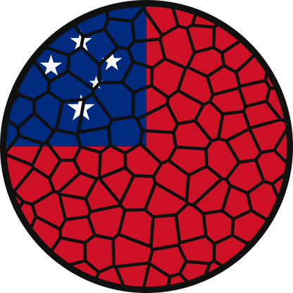 Stained Glass Effect Flag Ornament – Real Glass World Flag Christmas Ornament