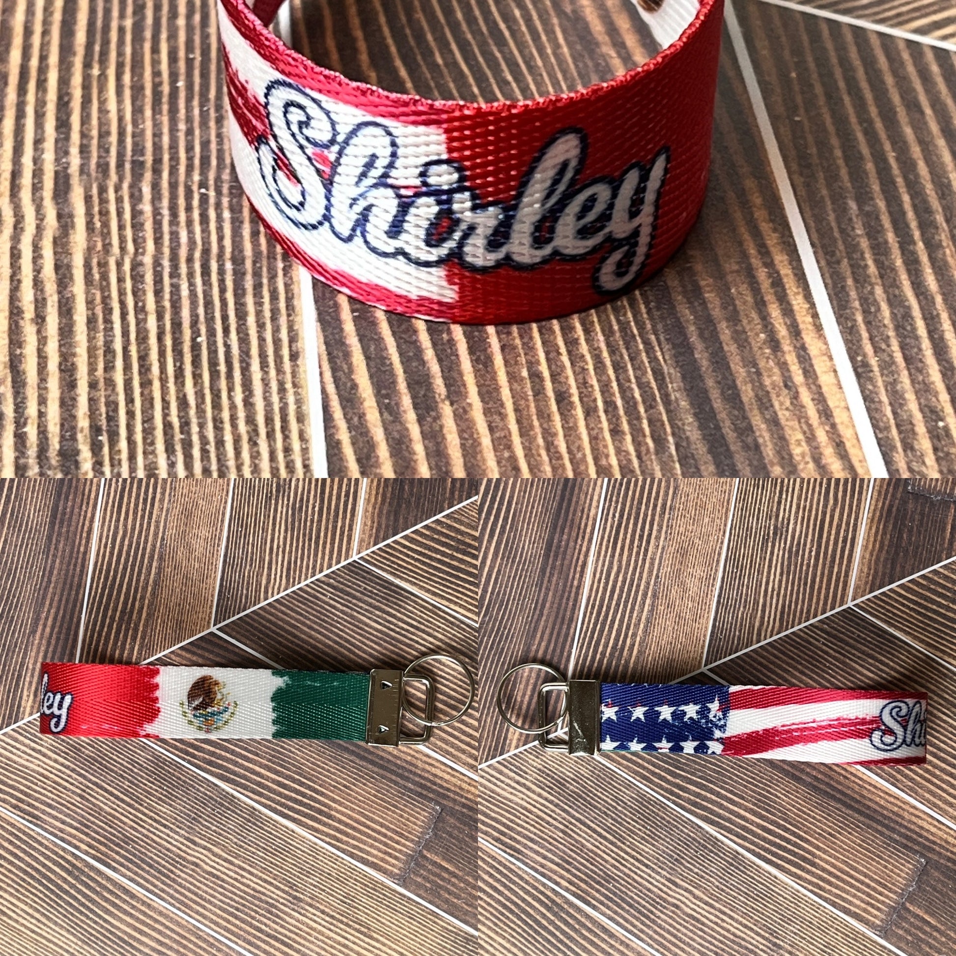"Shirley" Mexican American - Nylon Keychain Key Fob - Clearanced