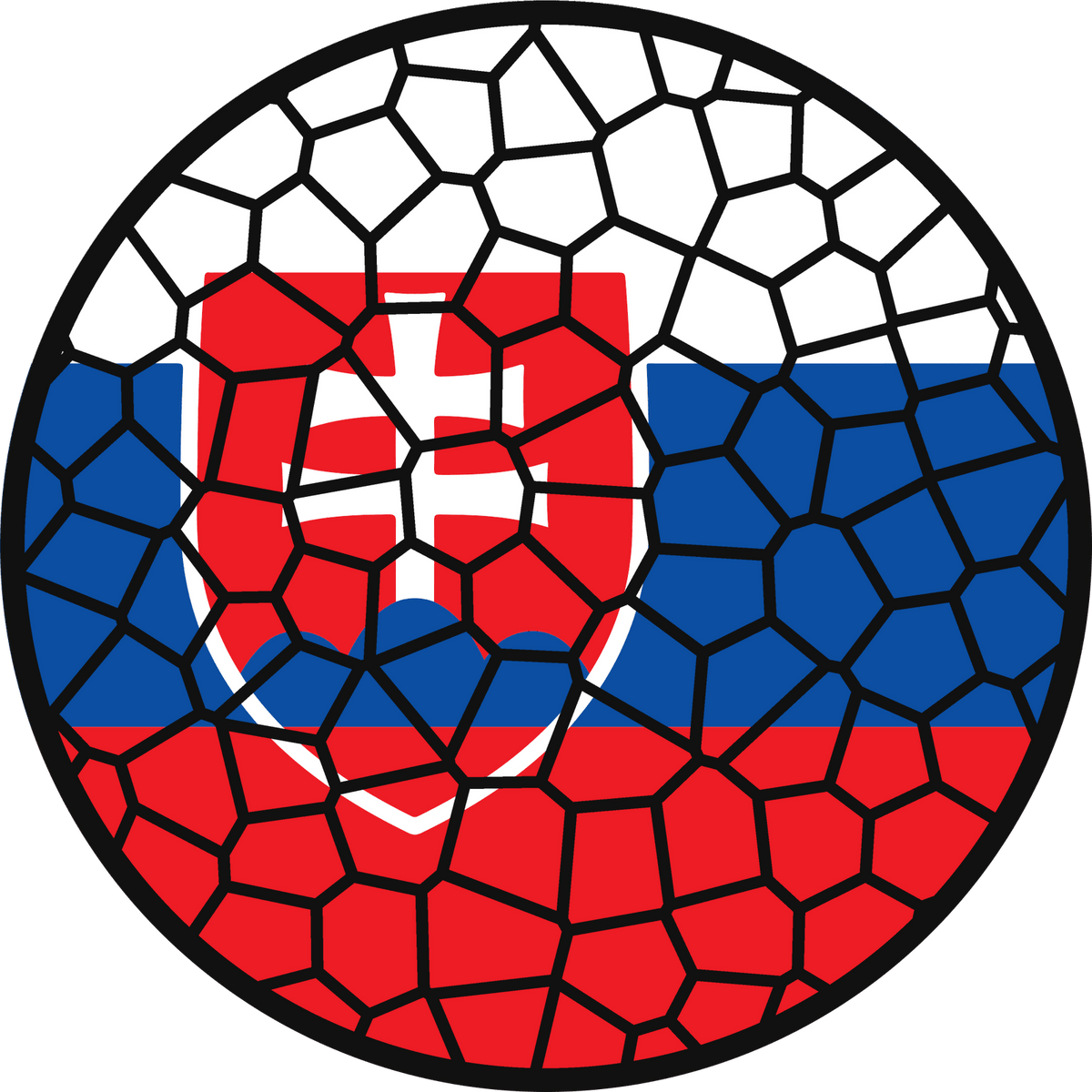 Stained Glass Effect Flag Ornament – Real Glass World Flag Christmas Ornament