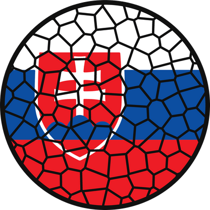 Stained Glass Effect Flag Ornament – Real Glass World Flag Christmas Ornament