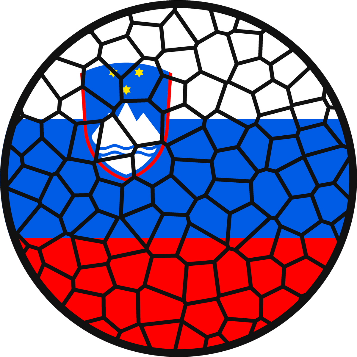 Stained Glass Effect Flag Ornament – Real Glass World Flag Christmas Ornament
