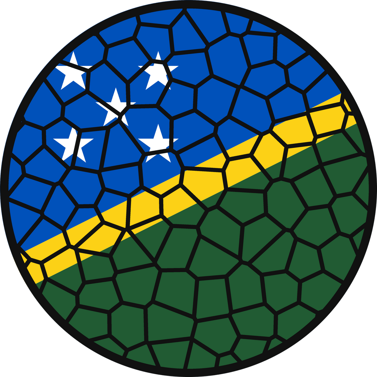 Stained Glass Effect Flag Ornament – Real Glass World Flag Christmas Ornament
