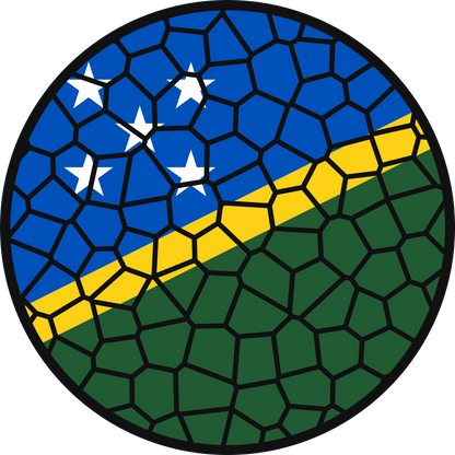 Stained Glass Effect Flag Ornament – Real Glass World Flag Christmas Ornament