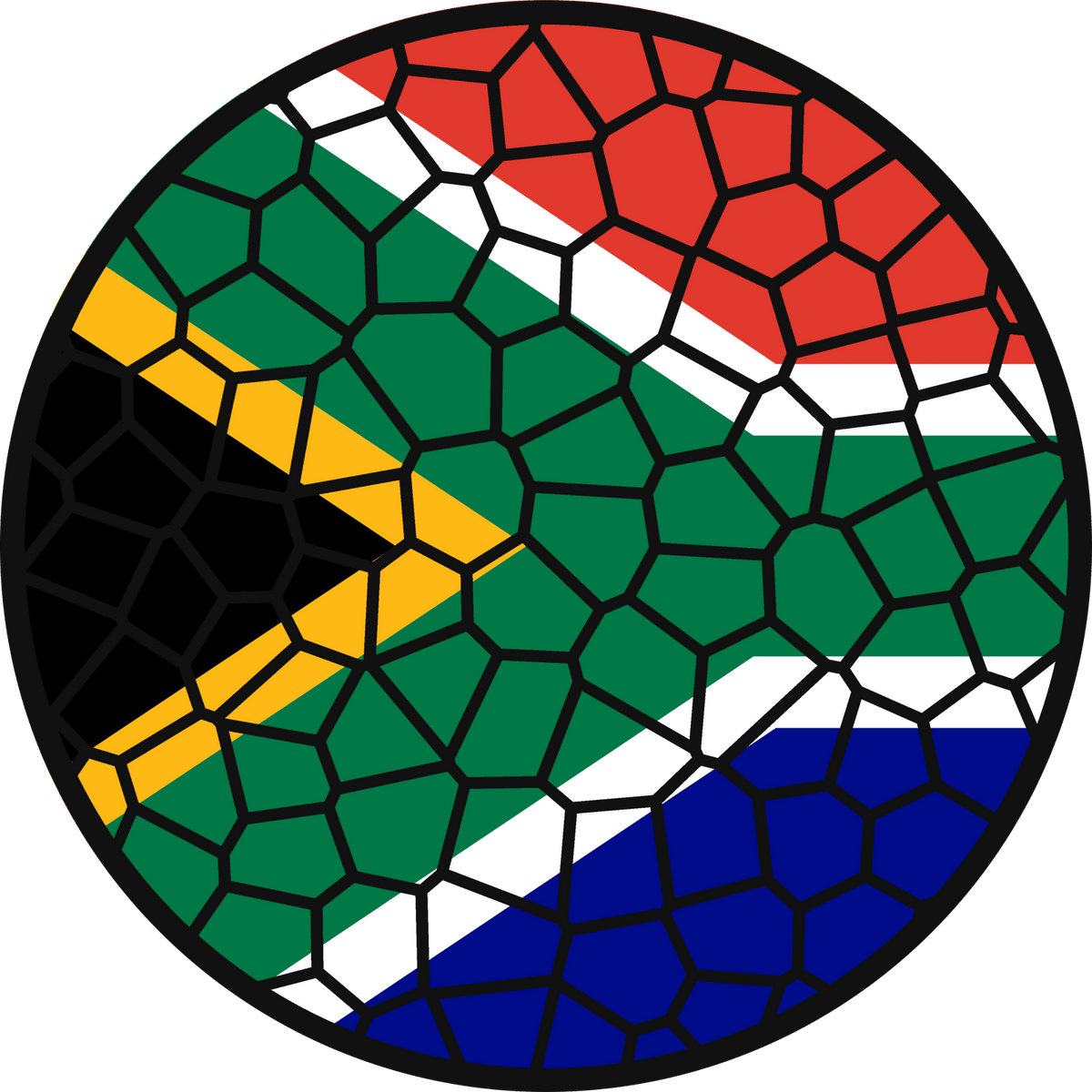 Stained Glass Effect Flag Ornament – Real Glass World Flag Christmas Ornament