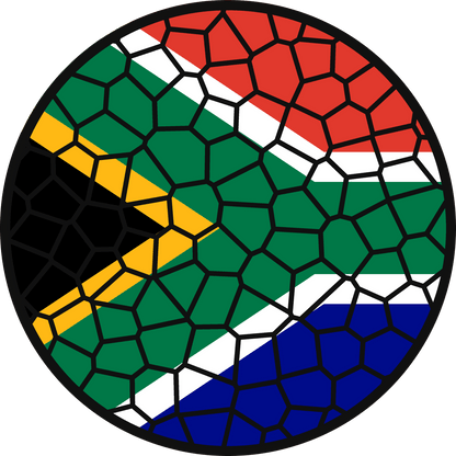 Stained Glass Effect Flag Ornament – Real Glass World Flag Christmas Ornament