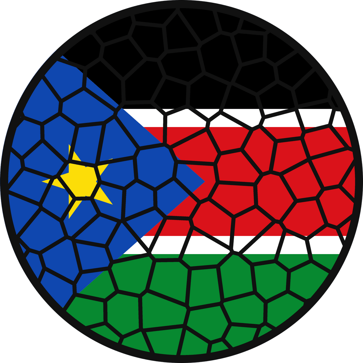 Stained Glass Effect Flag Ornament – Real Glass World Flag Christmas Ornament