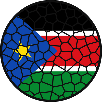 Stained Glass Effect Flag Ornament – Real Glass World Flag Christmas Ornament