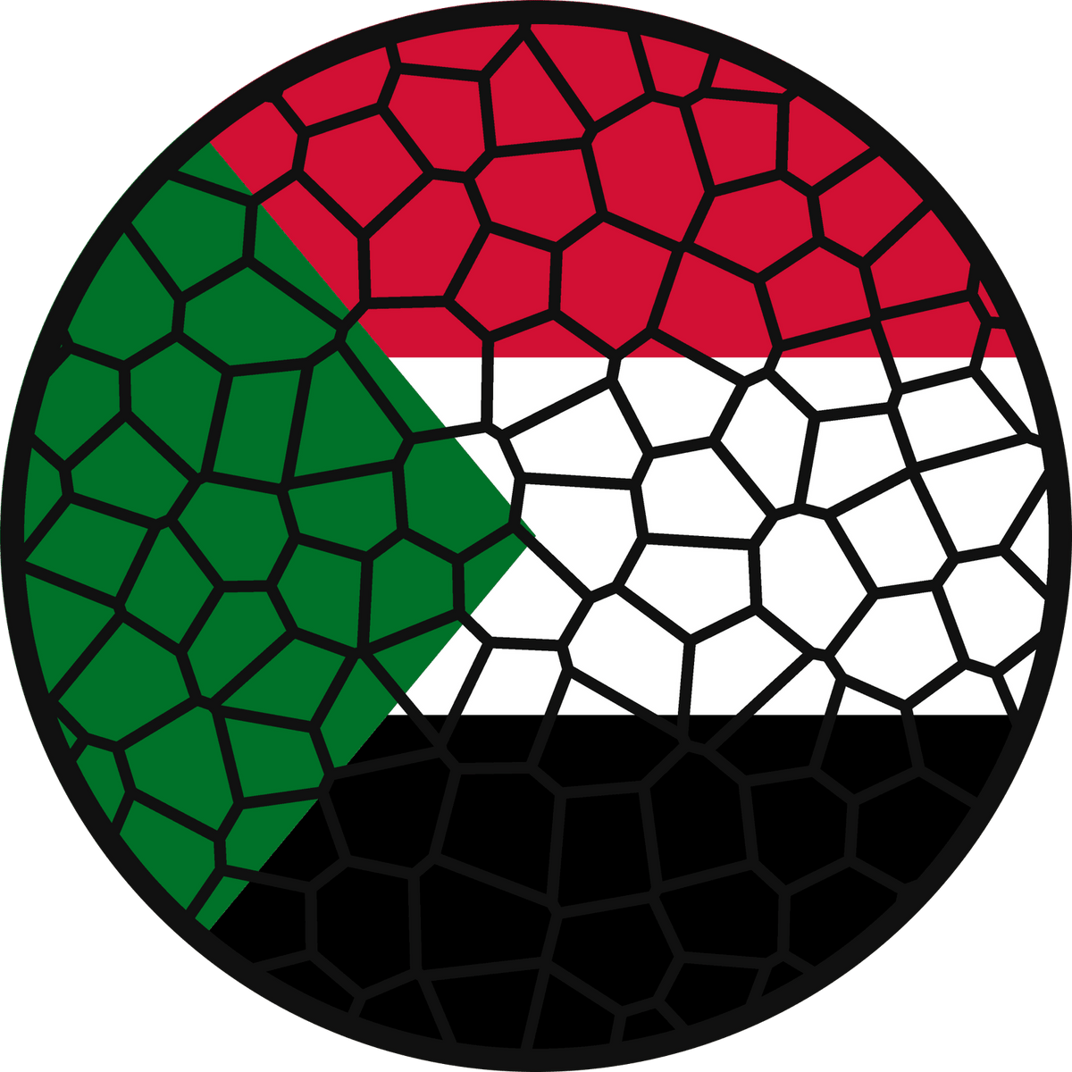 Stained Glass Effect Flag Ornament – Real Glass World Flag Christmas Ornament
