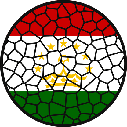 Stained Glass Effect Flag Ornament – Real Glass World Flag Christmas Ornament