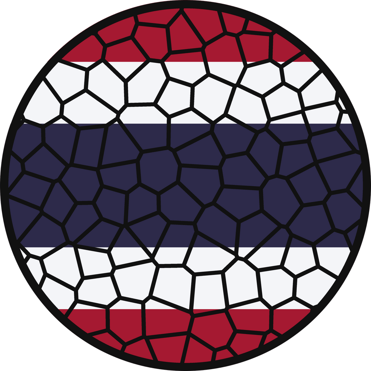 Stained Glass Effect Flag Ornament – Real Glass World Flag Christmas Ornament