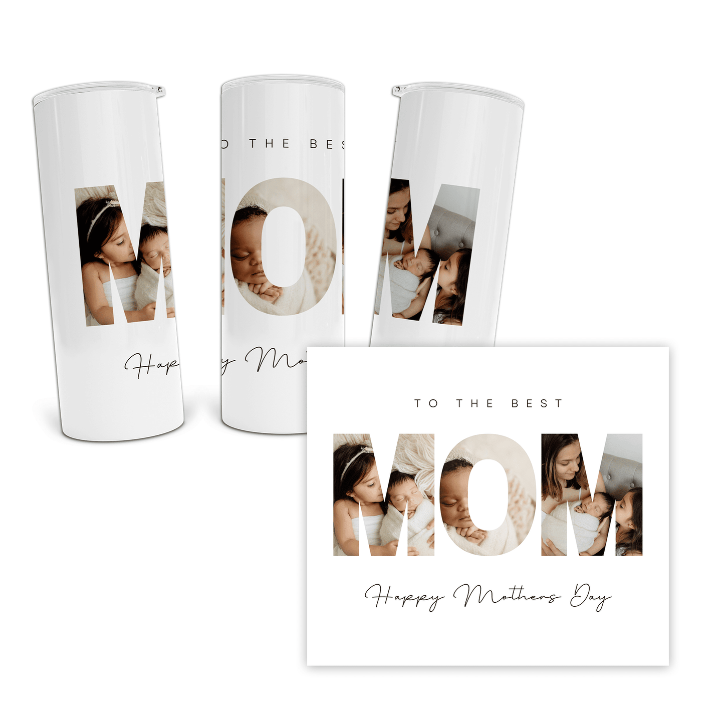 To The Best Mom Personalized Mom Photo Tumbler - Custom Mother's Day Cup