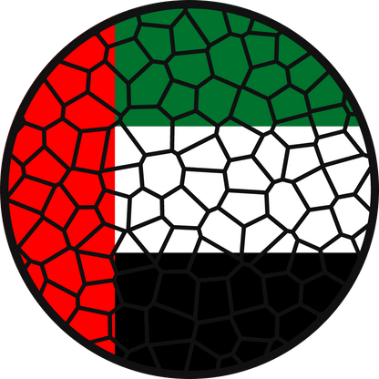 Stained Glass Effect Flag Ornament – Real Glass World Flag Christmas Ornament