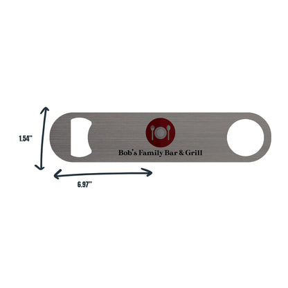 View Our Menu - Custom QR Code Stainless Steel Bottle Opener - Bar Key for Restaurants, Bistros, Bars and Clubs