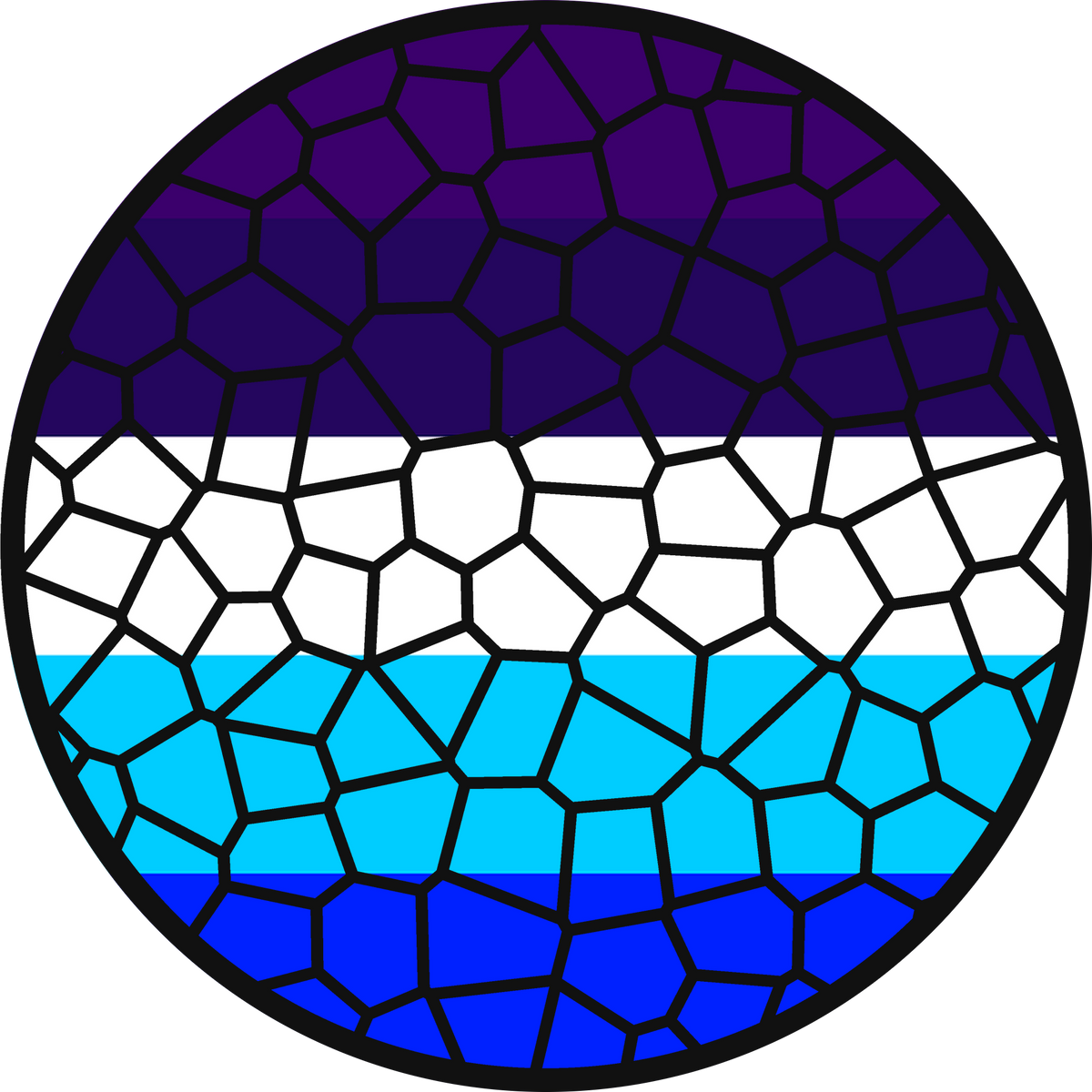 Stained Glass Effect LGBT Pride Flag Ornament – Real Glass Pride Christmas Ornament