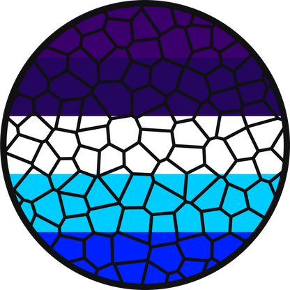 Stained Glass Effect LGBT Pride Flag Ornament – Real Glass Pride Christmas Ornament