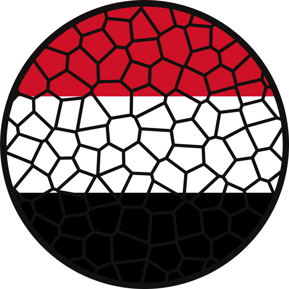 Stained Glass Effect Flag Ornament – Real Glass World Flag Christmas Ornament