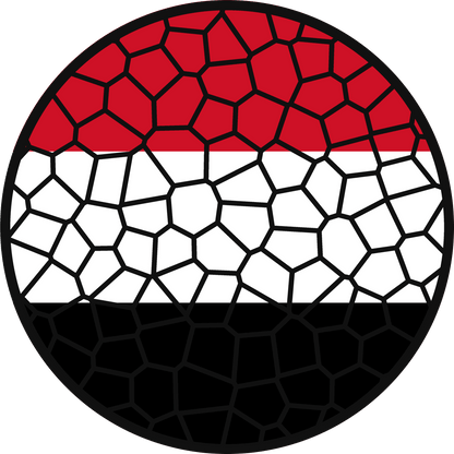 Stained Glass Effect Flag Ornament – Real Glass World Flag Christmas Ornament