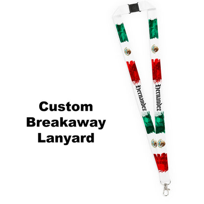 Artistic Mexican Personalized Name Lanyard