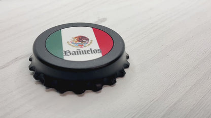Mexican Flag Magnetic Bottle Opener - Personalize with Your Name