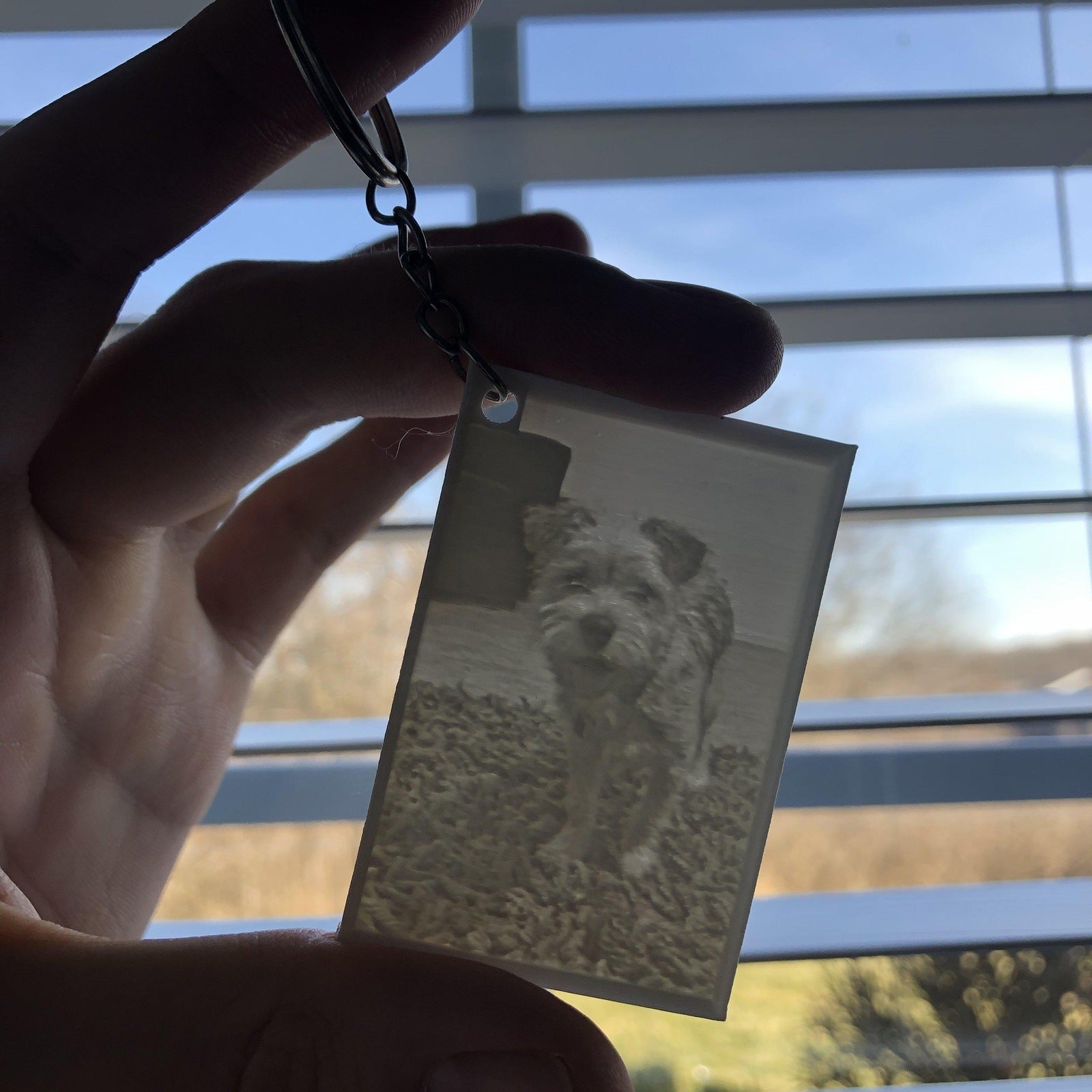 3D Printed Photo KEYCHAIN Personalized Lithophane