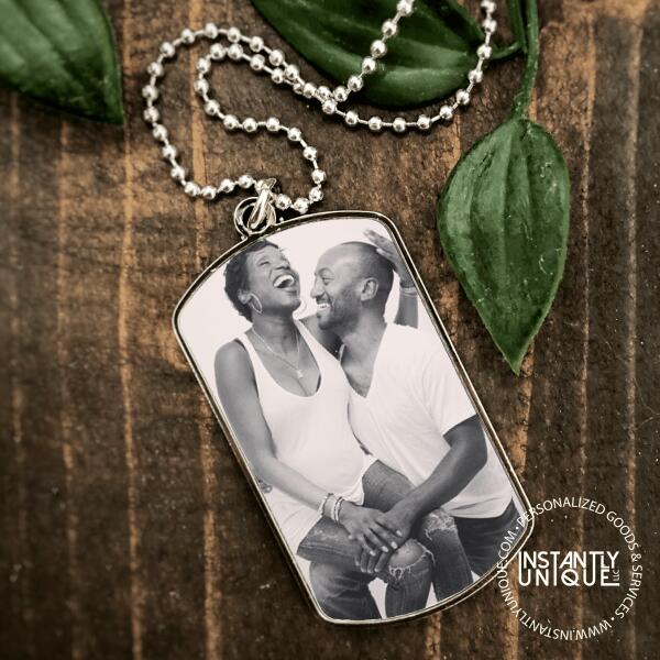 Custom Dog Tag Necklace with Picture - Add your photo
