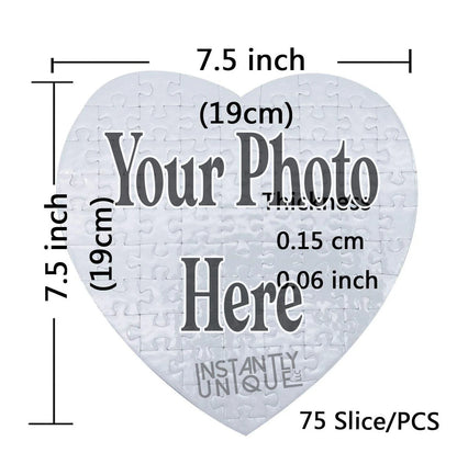 Heart Shaped Personalized Photo Puzzle