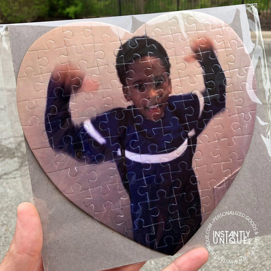 Heart Shaped Personalized Photo Puzzle