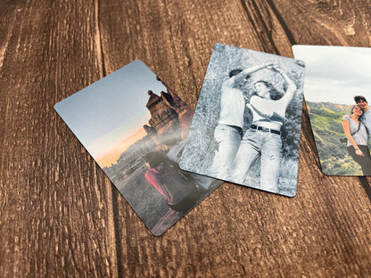 Custom Wallet Size Photo Cards - Made of Aluminum
