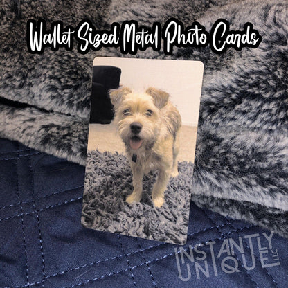 Custom Wallet Size Photo Cards - Made of Aluminum