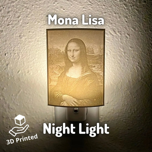 Mona Lisa - Leonardo da Vinci - 3D Printed Night Light